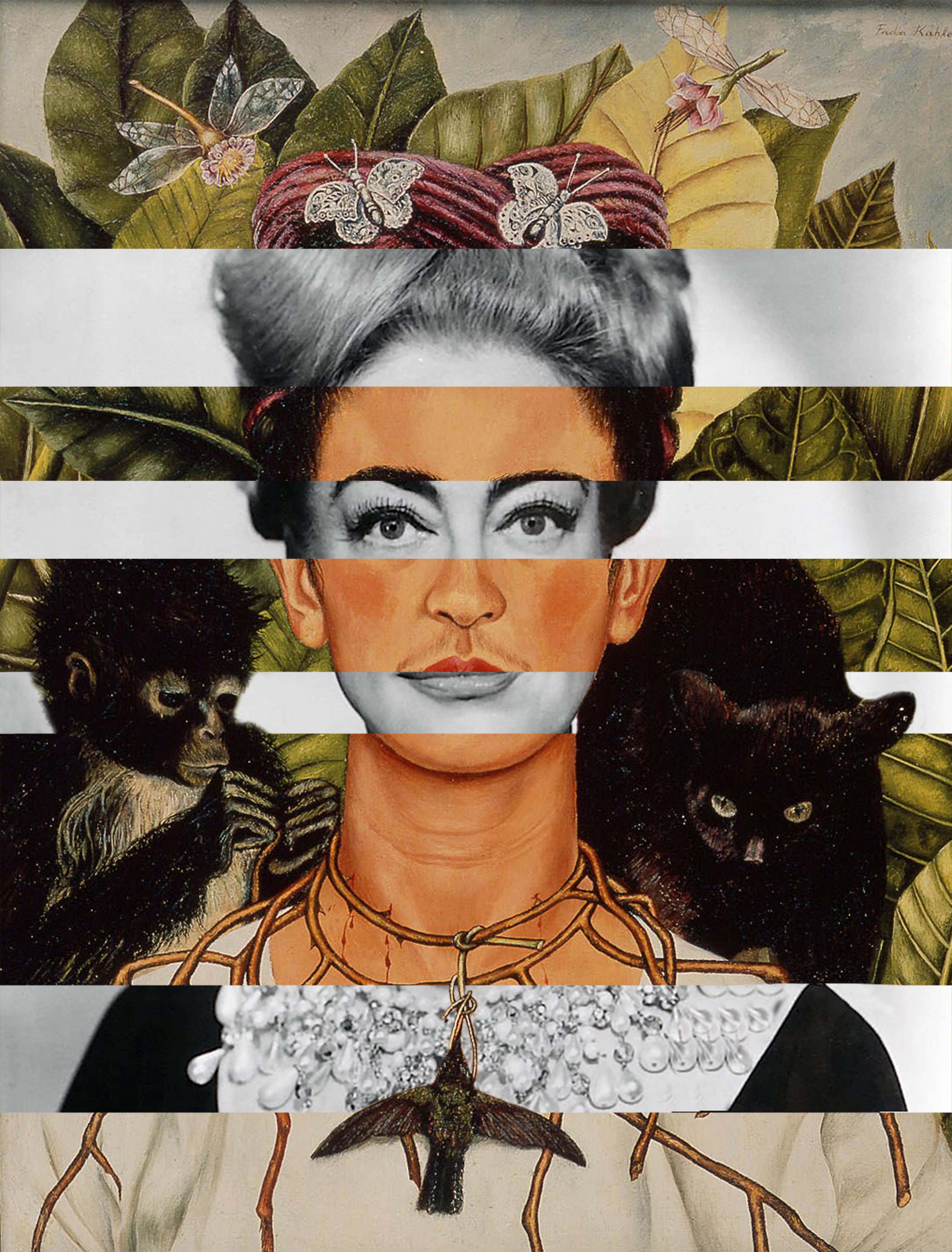 Frida Kahlo Self Portrait & Joan Crawford small.jpg